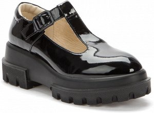 Туфли KEDDO, цвет черный, материал иск.кожа/иск.лак
