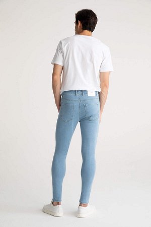Двусторонние джинсовые брюки Super Skinny Fit с нормальной талией и тонкими штанинами