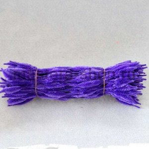 Неравномерная проволока шенил (синель)  Фиолетовая