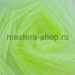 Органза флористическая Зеленая светлая