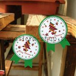 Бирки-наклейки Новогодние 5 шт