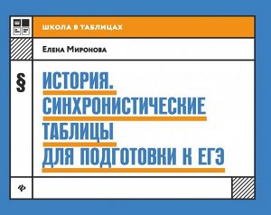 Елена Миронова: История: синхронистические таблицы для подготовки к ЕГЭ