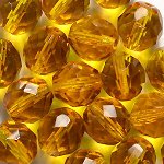 Бусины стеклянные, гранёные 12 мм