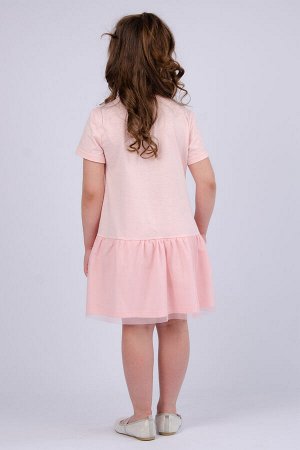 Платье для девочки ПлД-45 снежка персик