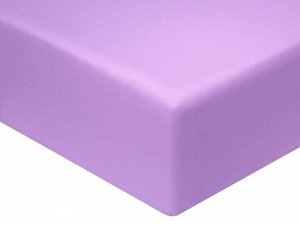 Простыня на резинке Моноспейс сатин 200х200х23 фиолетовая.