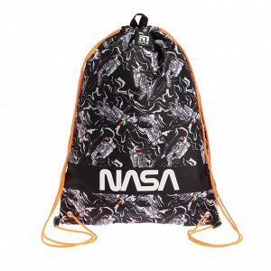 Мешок для обуви NASA, 460 x 330 мм, черный