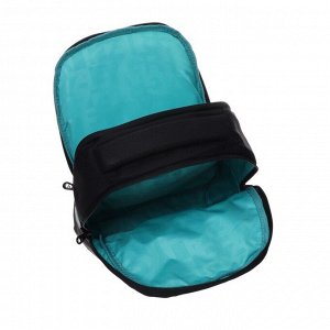 Рюкзак молодёжный Grizzly, 43 х 27.5 х 16 см, эргономичная спинка, отделение для ноутбука, чёрный/фиолетовый