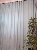 Комплект штор  КАНВАС (эффект замши) цвет СВЕТЛЫЙ БИРЮЗОВЫЙ: 2 шторы по 200 см