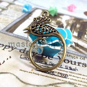 Винтажная подвеска Феникс