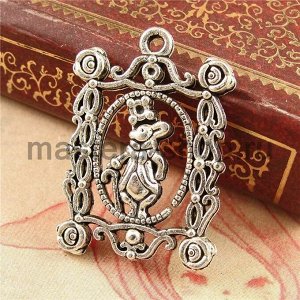 Серебряная подвеска Кролик (Алиса в стране чудес)