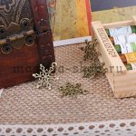 Винтажная подвеска Снежинка Ажурная