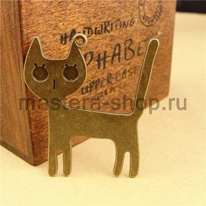 Винтажная подвеска Кошка большая