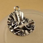 Серебряная подвеска Лягушка