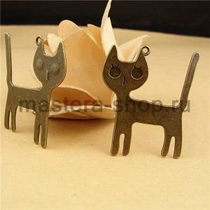 Винтажная подвеска Кошка большая