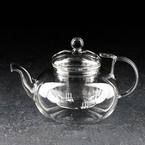 Чайник стеклянный заварочный «Горгона», 800 мл, стеклянное сито