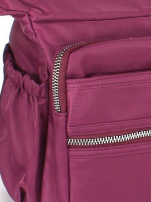 Сумка женская текстиль BoBo-09100,  1отдел,  плечевой ремень,  фиолетовый 247679