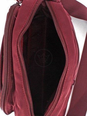 Сумка женская текстиль BoBo-9608,  1отд,  плечевой ремень,  бордо 246613