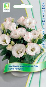 Цветы Эустома махровая Рози Бело-розовая 5шт