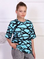 Футболка МЛШ-15 &quot;LINE&quot; бирюзовый