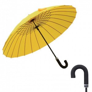 Зонт трость, цвет ярко-желтый