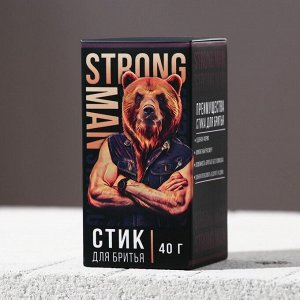 СИМА-ЛЕНД Стик для бритья Strong man 40 г, аромат мужской парфюм