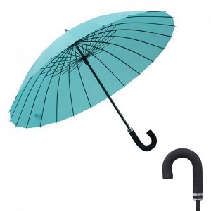 Зонт трость, цвет бирюзовый