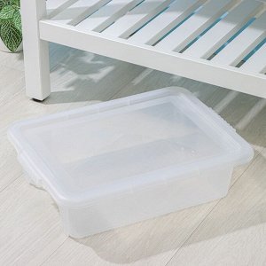 Контейнер для хранения Porter, 8 л, 43x31,5x11 см, с крышкой, прозрачный