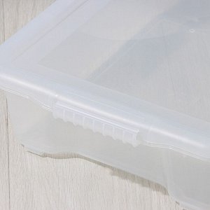 Контейнер для хранения Porter, 8 л, 43x31,5x11 см, с крышкой, прозрачный