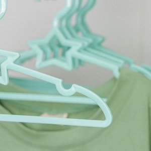 Вешалка-плечики для одежды детская Доляна «Звезда», размер 30-34, цвет МИКС