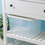 Контейнер для хранения Porter, 21 л, 42x32x26 см, с крышкой, цвет слоновая кость