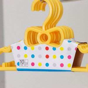 Вешалка-плечики для одежды детская, размер 30-34, цвет МИКС
