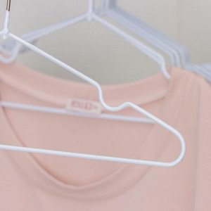 Вешалка-плечики для одежды детская, размер 30-34, антискользящее покрытие, цвет белый