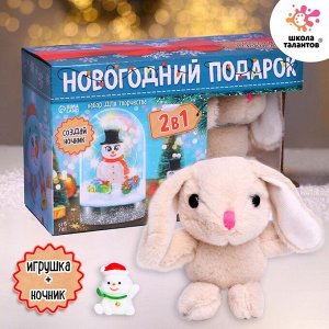 Новогодний подарок 2 в 1 «Набор для творчества с игрушкой»