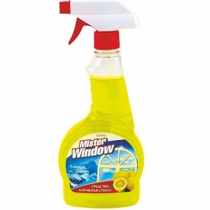 Чистящее средство для стекол Mister Window 500 мл триггер (Сочный лимон)