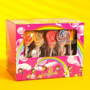 Леденцовая карамель Candy Fox, «Воздушный шар», на палочке , фасовка 50 шт. 30 г