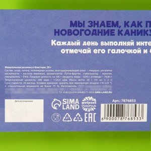 Жевательная резинка «Новый год: 10 новогодних дел», 20 г