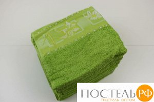 Полотенце "Ромашка" зеленый 500 гр, 50*90,100% хлопок.