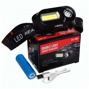 Налобный фонарик  BL-1804, Черный, шт