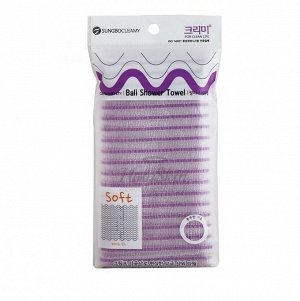 Мочалка для душа "Bali Shower Towel " №139 (28х100см) средней жесткости /нейлон, хлопок