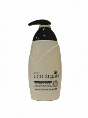 KR/ROSEE ECO ARGAN Шампунь для нормальных и сухих волос Hair Shampoo for normal or dry scalp (Арган), 500мл/дозатор