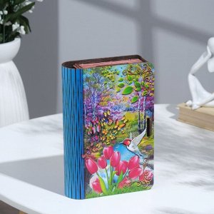 Книга-шкатулка "Весна",19,5х13х4,5 см