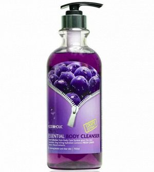 620542 FOODAHOLIC GRAPE ESSENTIAL BODY CLEANSER Увлажняющий гель д/душа Виноград д/всех типов кожи  750мл