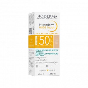 Bioderma Photoderm Cолнцезащитный флюид с тоном SPF 50+ мгновенное матирование кожи противовоспалительный эффект Очень светлый оттенок Биодерма Фотодерм 40 мл
