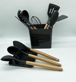 Набор кухонных принадлежностей FESSLE, 13 предметов, черный