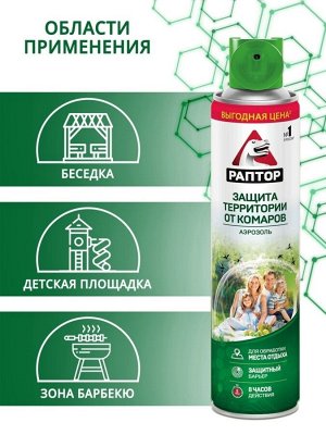 РАПТОР® Аэрозоль для защиты территории 400мл