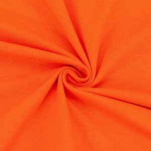 Ткань на отрез кулирка №184 цвет оранжевый