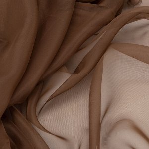 Ткань на отрез Вуаль 280 см цвет 20 коричневый