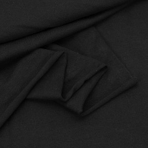 Ткань на отрез кулирка №4 цвет черный