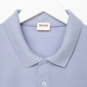 Футболка поло мужская MINAKU REGULAR FIT: серая
