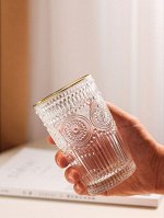 Стакан &quot;Рим&quot; 260мл, золотая кайма.